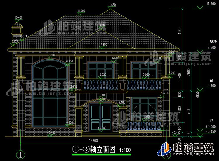 正立面图